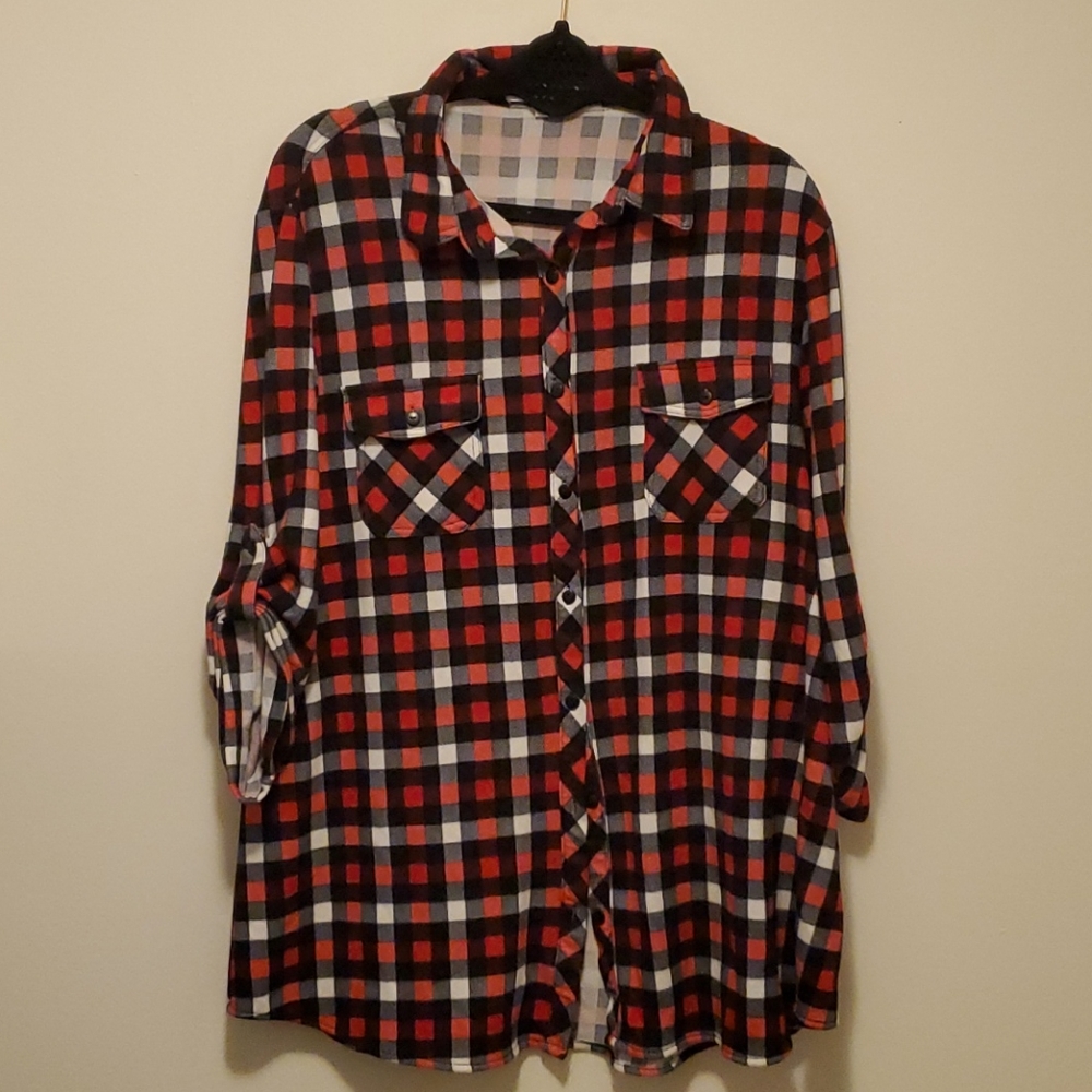 Plaid button up